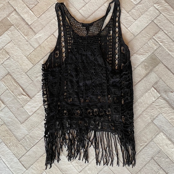 Crochet Tank Top Swimsuit Cover 